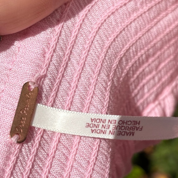 Free people santa maria maxi bohemian dress in pink size large - Picture 6 of 11